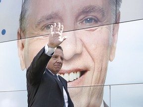 Coalition Avenir Quebec Leader Francois Legault in Thetford Mines, Tuesday, Sept. 4, 2018.