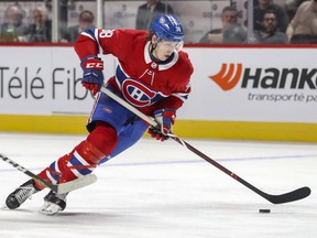 Canadiens' Nikita Scherbak hasn’t played a game yet this season and won’t be in the lineup on Wednesday.