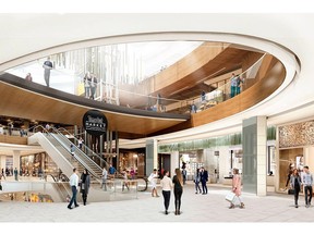 A simulation of Time Out Market Montreal, set to open in late 2019 in the Eaton Centre. Photo courtesy of Ivanhoe Cambridge