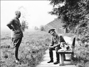 Foreign minister Joachim von Ribbentrop, left, with Adolf Hitler in 1941.