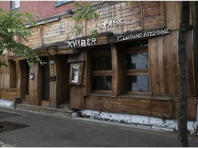 The facade of Afghan restaurant Khyber Pass located on Duluth St.