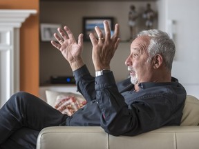 Veteran concert promoter Sheldon Kagan at home in Dorval. He's published his memoir, Not in a Shy Way.