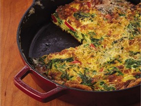 Frittata recipe taken from Clueless in the Kitchen: Cooking for Beginners, by Evelyn Raab.