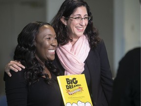 Co-authors Akilah Newton, pictured left, and Tami Gabay want their book to inspire children to dream big.