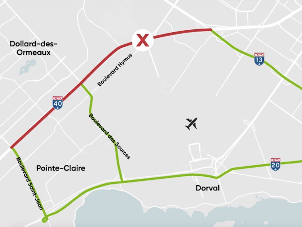 Traffic nightmare in Montreal Highway 40 to close in both directions