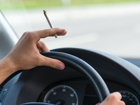 Driving and smoking a joint do not mix.