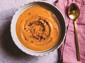 Iranian-born food blogger Naz Deravian suggests adding maple syrup or orange blossom water to her butternut squash soup.