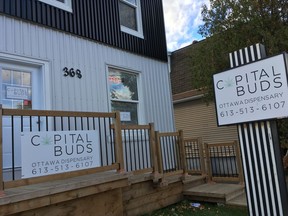 Capital Buds marijuana dispensary on Churchill Avenue closed for a morning on Oct. 17, but re-opened and was still open on Saturday.