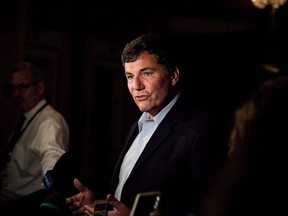Federal Intergovernmental Affairs Minister Dominic LeBlanc addresses the media in Saskatoon, Sask., Wednesday, Sept. 12, 2018. LeBlanc says he's eager to learn more about Quebec premier-designate Francois Legault's controversial plans for immigration in the province.