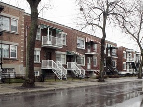 Samples of Montreal borough housing that could be used a rentals for landlord series