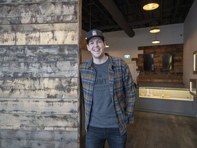 David Thomas, co-owner of Jimmy's Cannabis, which will be opening its doors to the public for the first time on Oct. 17, in Battleford, Sask., on Friday, Oct. 12, 2018.