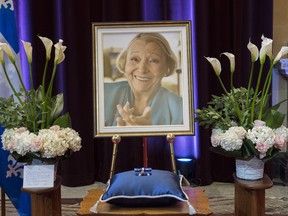 The public was welcome to pay their respects to the late Lise Payette on Saturday.