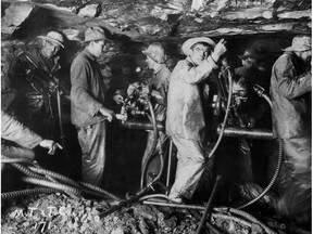 In 1912, the only obstacle to a new trans-Canada railway was a central terminal: Montreal had no space. So William Mackenzie and Donald Mann decided to go under the city. Here, Mount Royal Tunnel is being dug in 1913.