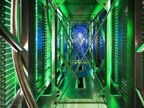Hundreds of fans funnel hot air from computer servers into a cooling unit to be recirculated at a Google data centre in Oklahoma. Everywhere you look, Big Data and technology are making things more predictable, Josh Freed writes.