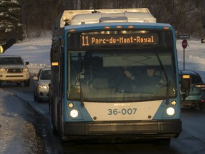 The first STM hybrid buses presented in 2016 (including the one above) were supposed to save 30 per cent on fuel. But internal STM documents show a savings of only 11 or 15 per cent.