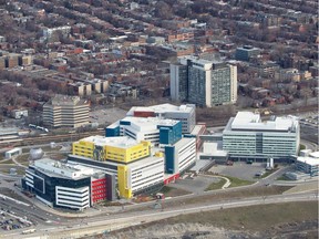 The MUHC Glen Site hospital on the day it opened, April 26, 2015.