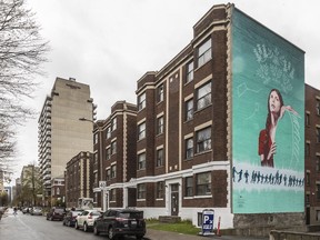 A mural honouring Alanis Obomsawin was inaugurated on Lincoln Ave. in Montreal on Monday, Nov. 5, 2018.