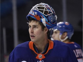 Islanders goaltender Thomas Greiss is hot after shutting out the New Jersey Devils.