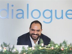 Cherif Habib, Dialogue CEO and co-founder poses at the office in Montreal.