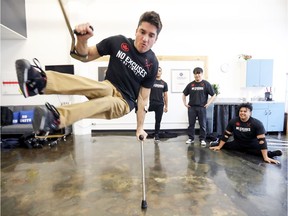 "Dance gave me an opportunity to accept my difference and embrace myself," says Luca (Lazylegz) Patuelli, rehearsing with other members of ILL-Abilities at his No Limits dance studio. "I've got crutches, but I've got gold crutches."
