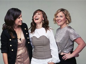 Juno Award-winning harmony trio The Good Lovelies, left to right, Caroline Brooks, Sue Passmore and Kerri Oughhave, perform at the Winter Music series in Hudson, Nov. 29.