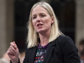 Minister of Environment and Climate Change Catherine McKenna responds to a question during Question Period in the House of Commons, in Ottawa on Thursday, Nov. 29, 2018.