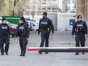 Toronto Police at St. Michael's College School following the report of a bomb threat on Nov. 19, 2018. (Ernest Doroszuk, Toronto Sun) Doroszuk/Toronto Sun