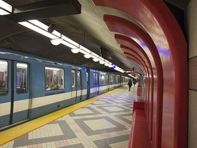 Edouard-Montpetit métro station on the Blue Line.