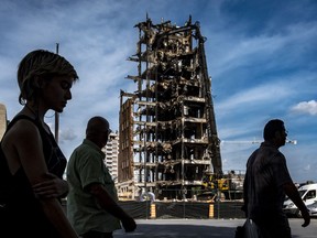 An apocalyptic image of the former Montreal Children’s Hospital taken Sept. 6, 2018. It became a "bit of an obsession” to capture it all before a “chunk of history” was gone, photographer Dave Sidaway says.