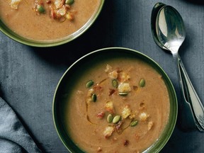 Creamy red lentil soup is among more than 125 recipes in Claire Tansey's book Uncomplicated: Taking the Stress Out of Home Cooking.
