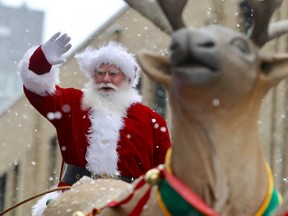 Santa Claus was in fine form Saturday, Nov. 17, for the 2018 edition of the Montreal Santa Claus Parade down Ste-Catherine St.