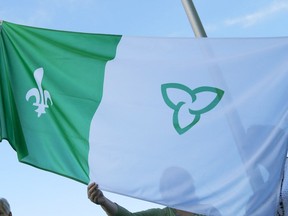 The Franco-Ontarian flag.