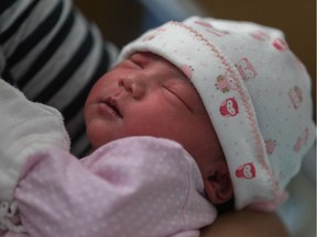 Maxine Kylie Ona was Montreal's first baby of 2018. Data for the first six months of the year indicate Quebec’s population had increased to 8.4 million.