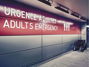 The entrance to the emergency room at the Royal Victoria Hospital in Montreal in 2016.