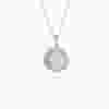 Hemsleys Jewellers diamond engravable disk pendant.