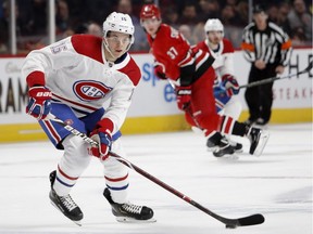 Montreal Canadiens centre Jesperi Kotkaniemi during NHL action against the Carolina Hurricanes in Montreal on Thursday December 13, 2018.