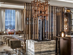 St. Regis Toronto's major remodeling includes opening of the Astor Lounge (left) next to the lobby.