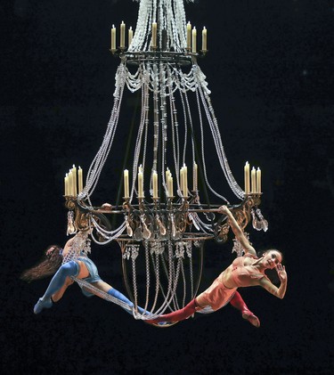 Cirque du Soleil's Corteo uses Mauro’s dream as a gauzy frame on which to hang a parade of familiar circus acts.