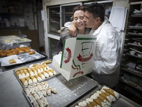 Marco and Linda Caldarone celebrate the 50th anniversary of the pastry shop Alati-Caserta, where "everybody is in a happy mood."