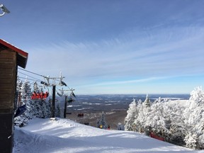 Despite little snow in the city, there appears to be an abundance at Mont Sutton on Dec. 27, 2018.