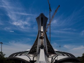 The Olympic Stadium's tower got a facelift in 2017.