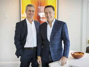 Sean O'Donnell, right, and Steve Coury, owners of the independent Quintessence Hotel in Mont-Tremblant say their best ambassadors are their guests.