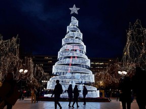 Christmas decorations in Athens: At a Greek bakery in Montreal, Fariha Naqvi-Mohamed learned about a special bread prepared to mark New Year's with a coin inside and the year written on the bread. Her kids thought that was pretty cool.