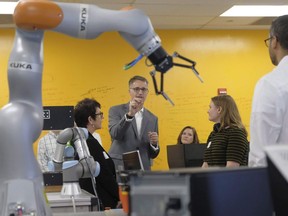 A Siemens R& D centre in Princeton, N.J. is shown on Monday, Sept. 17, 2018, in Princeton, N.J. Canada has the globe's fifth largest artificial intelligence workforce, but is still far from closing the gender gap in the sector, according to new rankings from the World Economic Forum.
