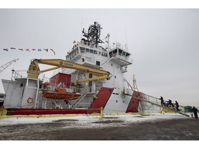 The CCGS Captain Molly Kool is presented to the media after undergoing refit and conversion work at the Davie shipyard, Friday, December 14, 2018 in Levis Que.