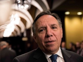 Quebec Premier François Legault attends the first ministers' meeting on December 7, 2018, in Montreal.