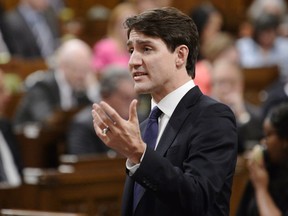 Prime Minister Justin Trudeau responds during question period in the House of Commons on Parliament Hill in Ottawa on Wednesday, Dec.5, 2018.