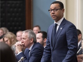 Quebec Junior Health and Social Services Minister Lionel Carmant tables Bill 2 proposed cannabis legislation on Wednesday.