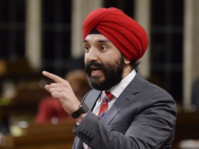 Innovation Minister Navdeep Bains confirmed a $6.3 million investment of federal funds in six Montreal-based artificial intelligence companies on Wednesday.