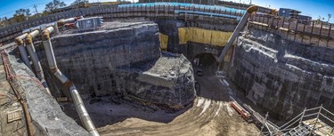 The Société de transport de Montréal is building an underground garage at the Côte-Vertu station on the métro's Orange Line. It's expected to be finished in 2021 at a cost of $330 million.